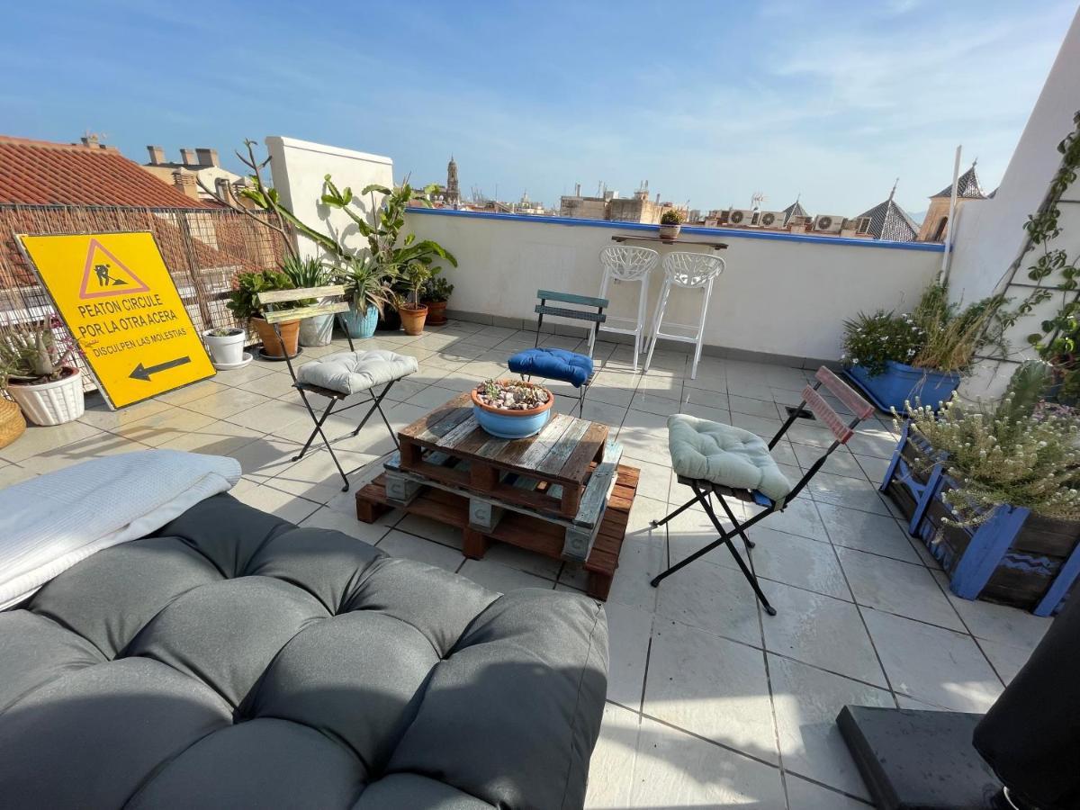 Charming Home With Private Terrace,Heart Of Malaga Bagian luar foto